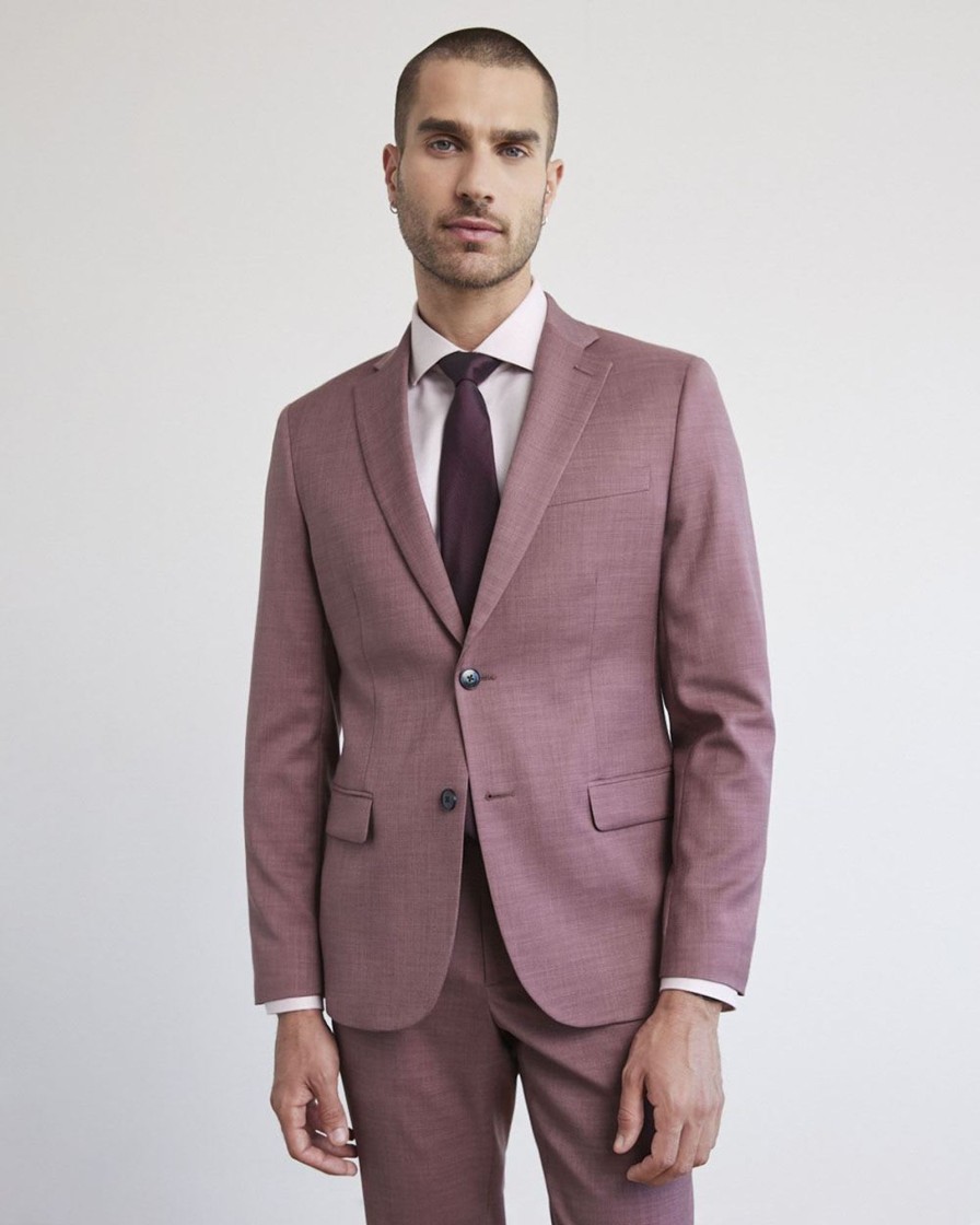 Men r.w. & co. Suits | Slim-Fit Raspberry Suit Blazer Rusty Rasberry