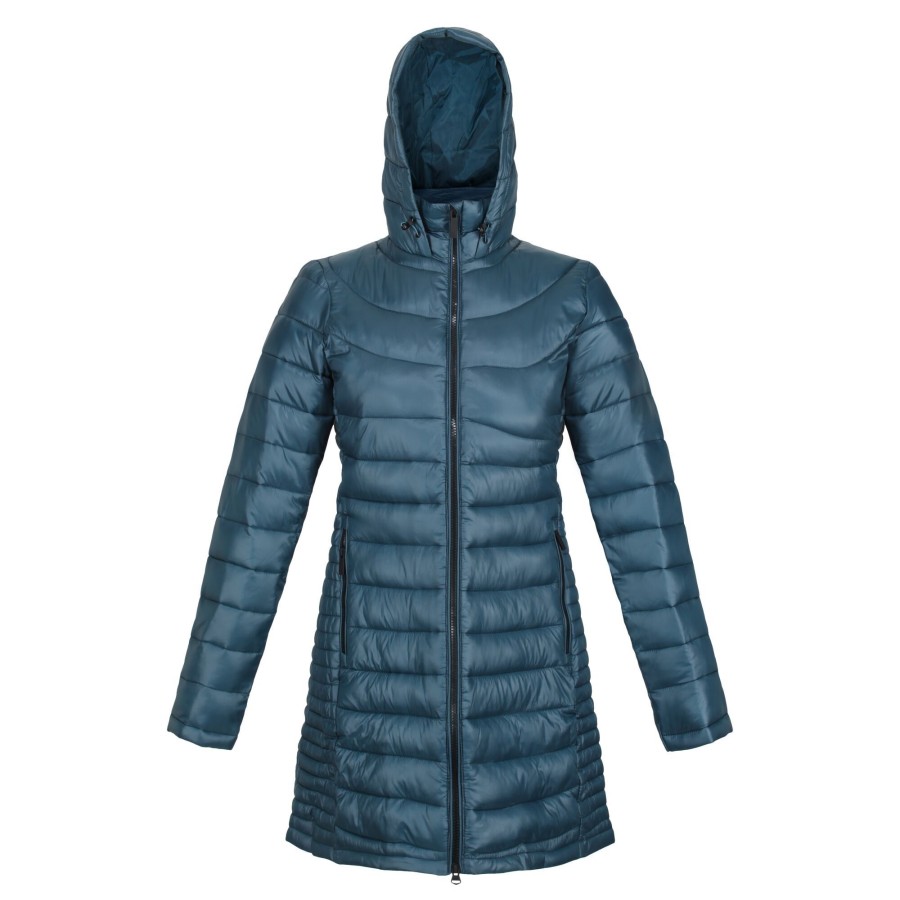 Women regatta Coats & Jackets | Regatta - Womens/Ladies Andel Iii Lightweight Parka Medium Blue