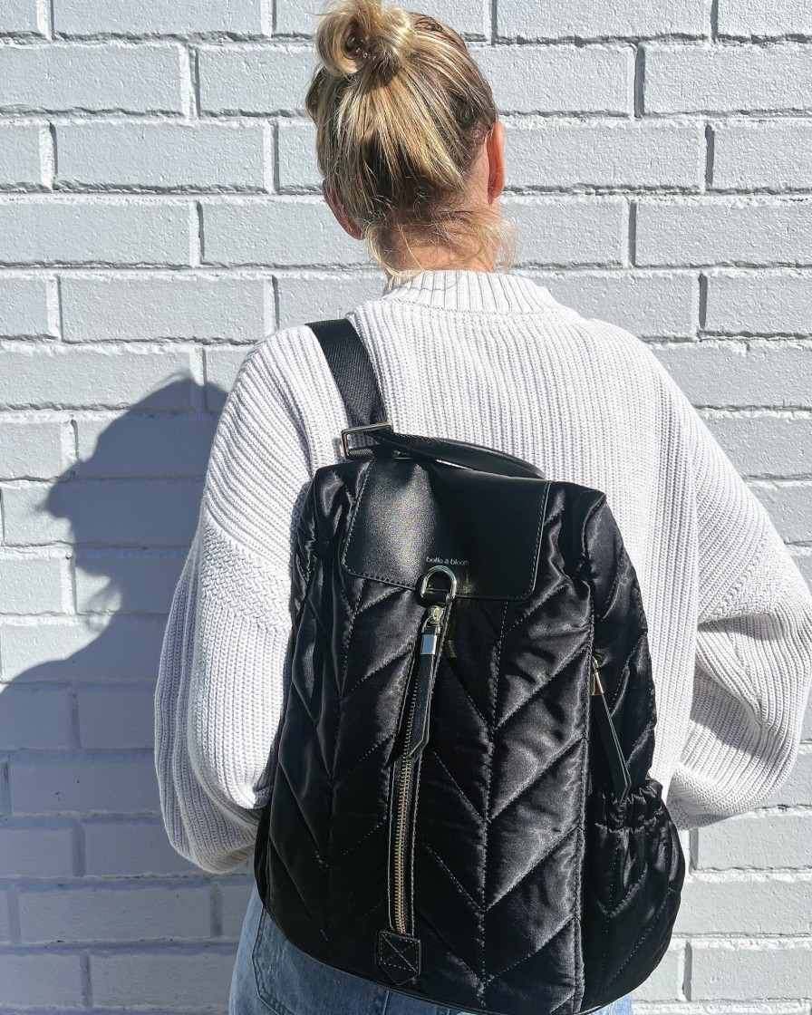 Women belle & bloom Bags | Belle & Bloom Runaway Royalty Backpack Black