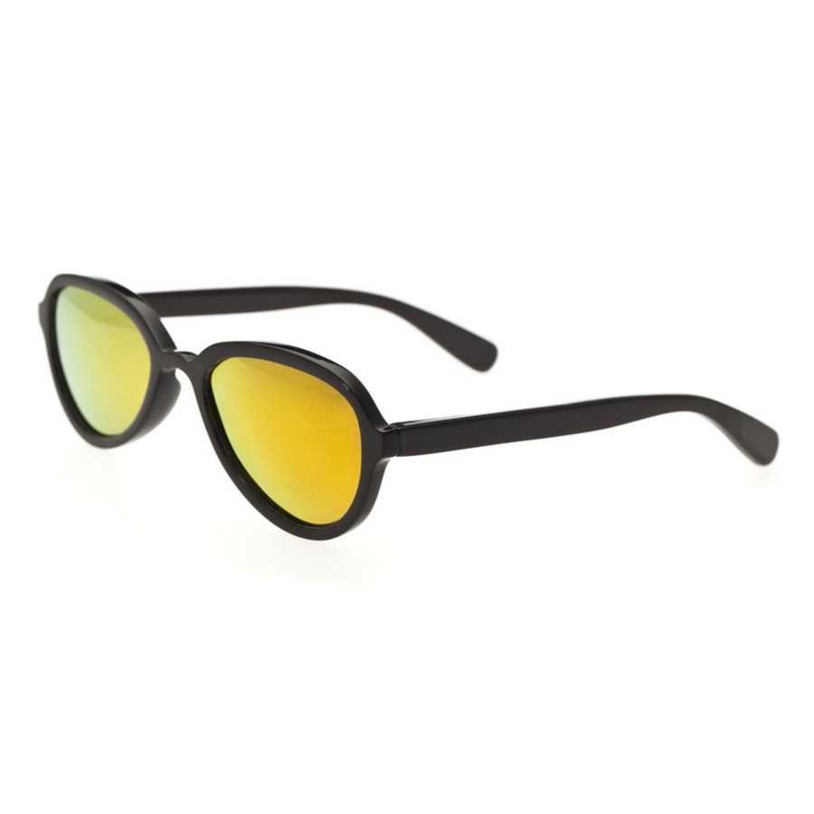 Women bertha Sunglasses | Bertha - Alexa Buffalo-Horn Polarized Sunglasses /Gold Black