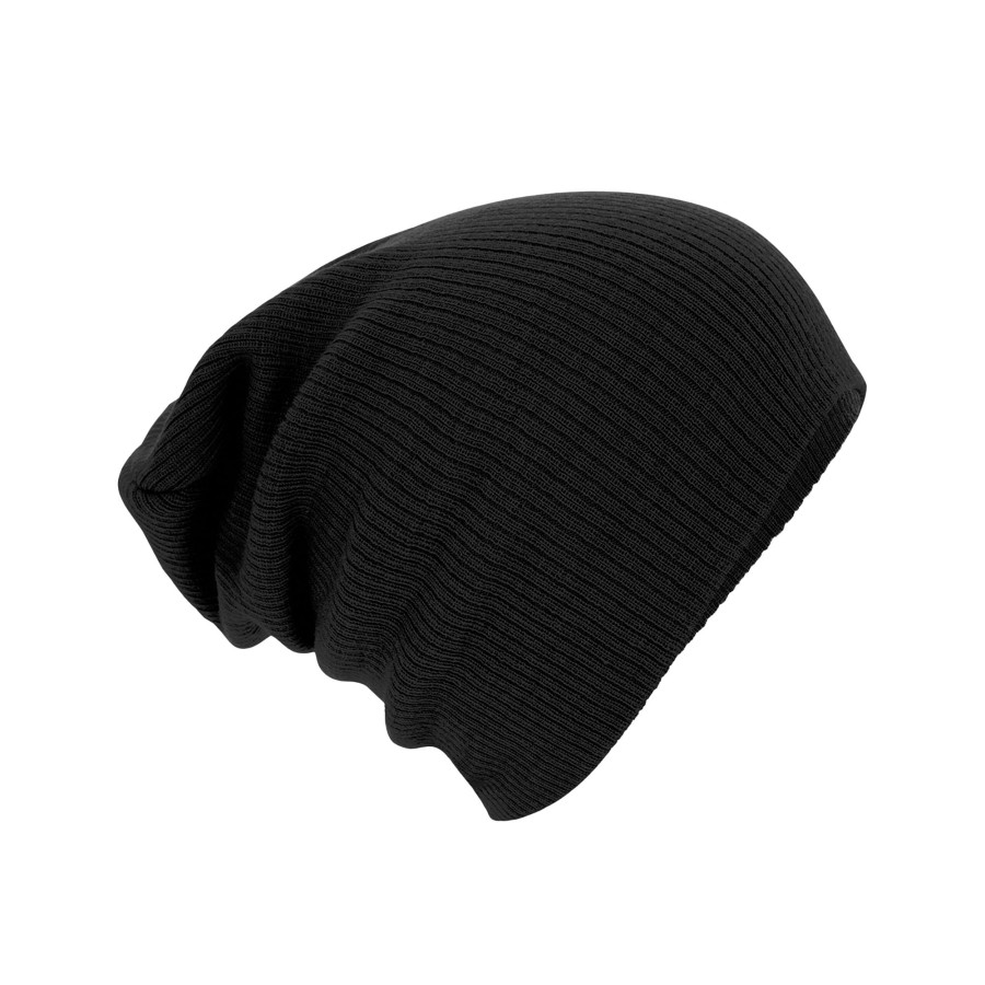 Men beechfield Scarves, Gloves & Hats | Beechfield - Unisex Adult Slouch Beanie Black