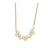 Women eva sky2 Jewelry | Tone Dainty Triple Heart Necklace With Cz In Clear - Eva Sky2 Gold