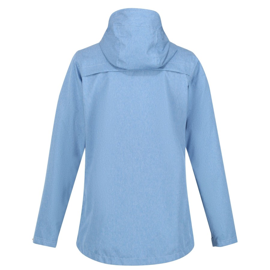 Women regatta Coats & Jackets | Regatta - Womens/Ladies Bayarma Lightweight Waterproof Jacket Light Blue