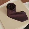 Men r.w. & co. Ties & Bow Ties | Wide Dark Red Tie Tawny Port