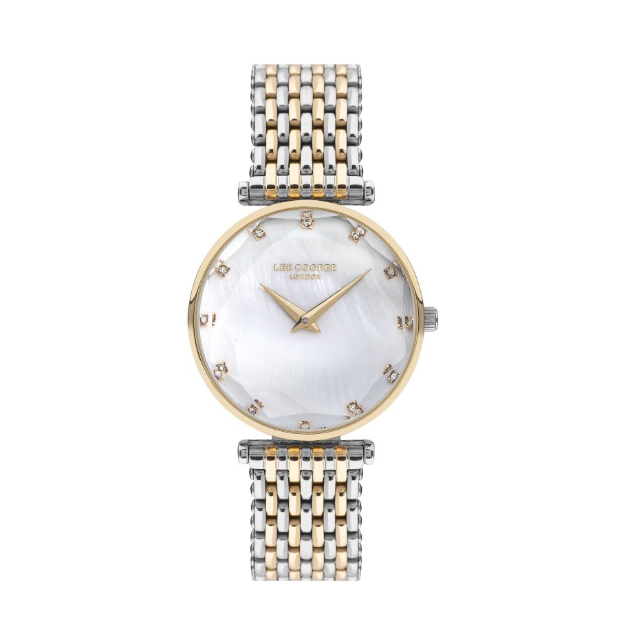 Women lee cooper Watches | Lee Cooper-Women'S Rose 33Mm Watch W/White Dial Gold