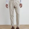 Men r.w. & co. Suits | Pleated Solid Tapered-Leg Suit Pant Light Beige