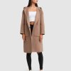 Women belle & bloom Coats & Jackets | Belle & Bloom Walk This Way Wool Blend Oversized Coat Medium Brown