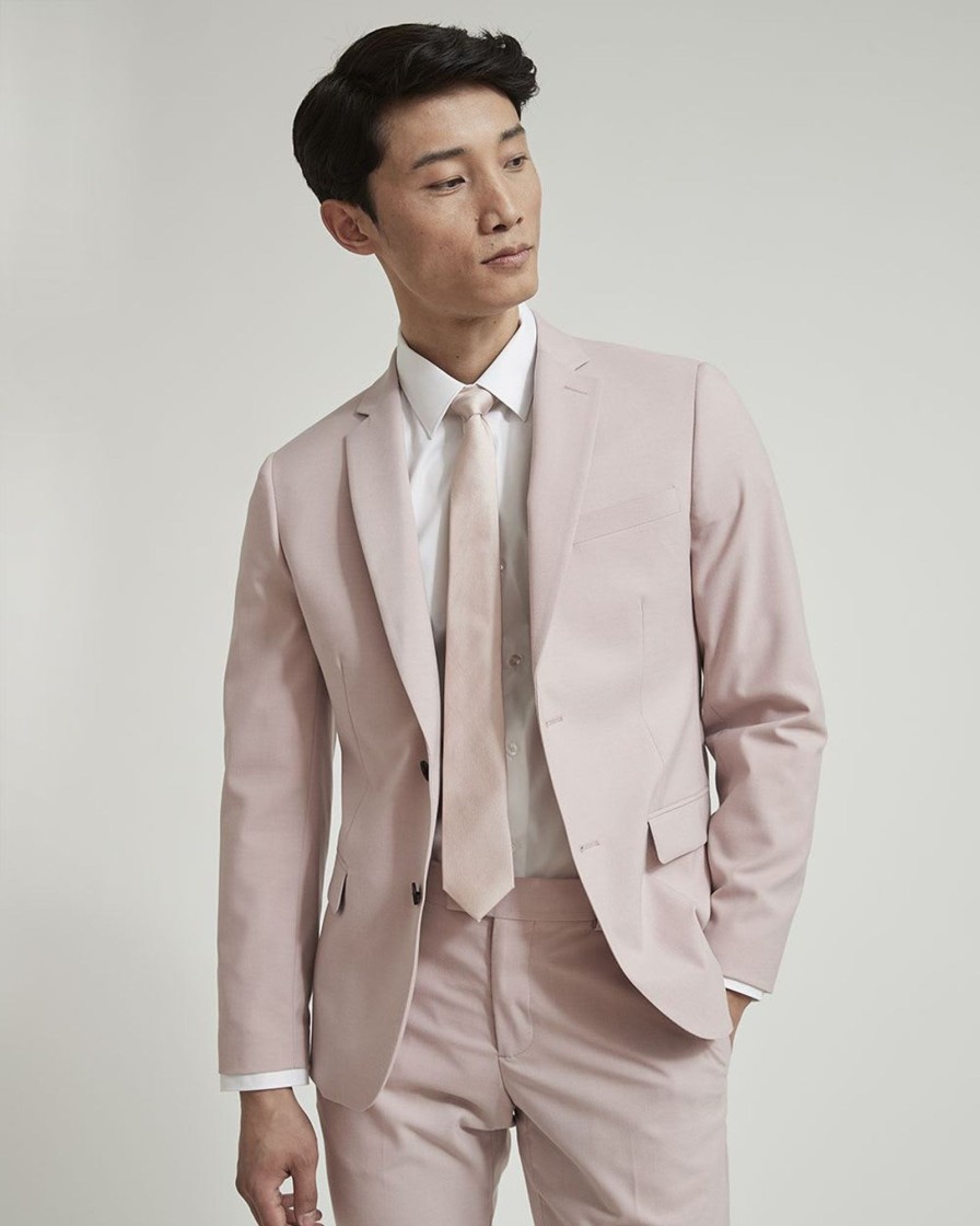 Men r.w. & co. Blazers | Slim Fit Light Pink Suit Blazer Violet Ice