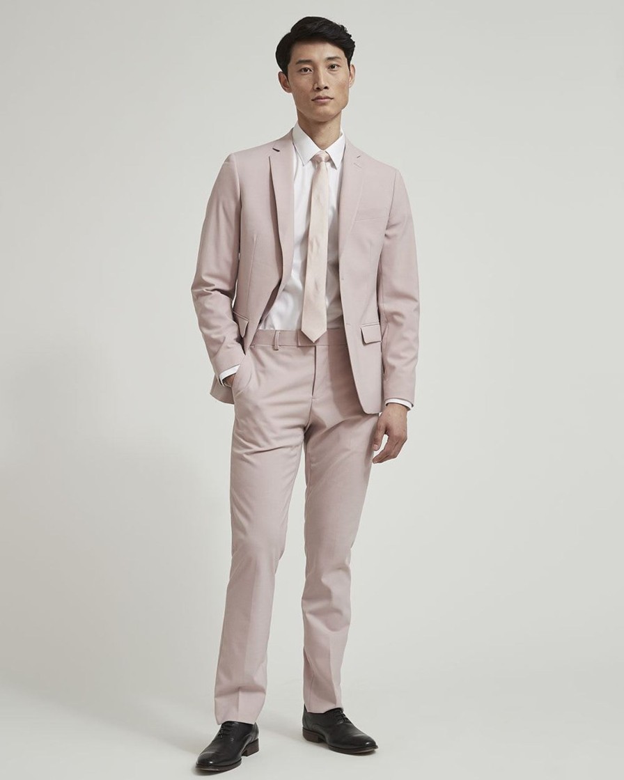 Men r.w. & co. Blazers | Slim Fit Light Pink Suit Blazer Violet Ice