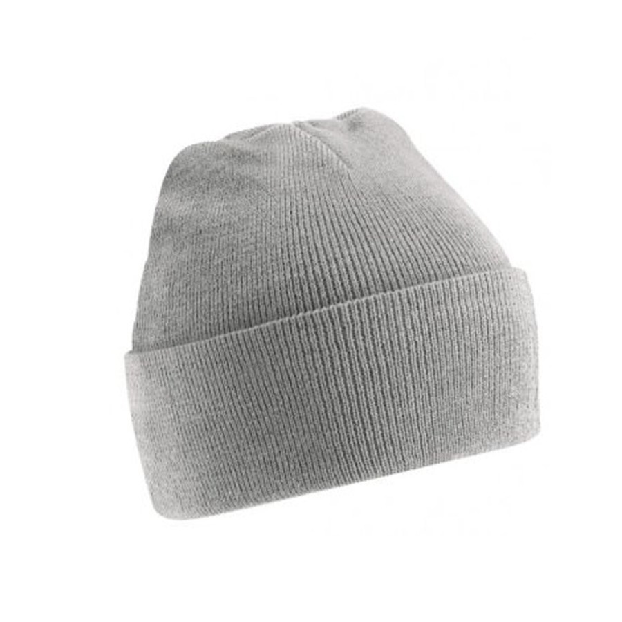 Men beechfield Scarves, Gloves & Hats | Beechfield - ® Soft Feel Knitted Winter Hat Light Grey