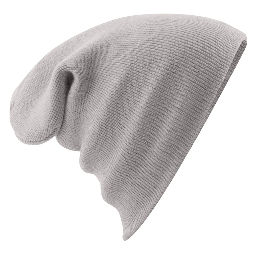 Men beechfield Scarves, Gloves & Hats | Beechfield - ® Soft Feel Knitted Winter Hat Light Grey