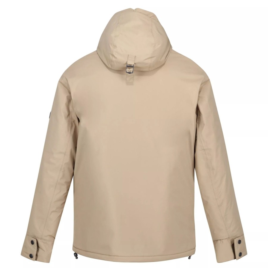 Men regatta Coats & Jackets | Regatta - Mens Raylan Waterproof Jacket Dark Beige