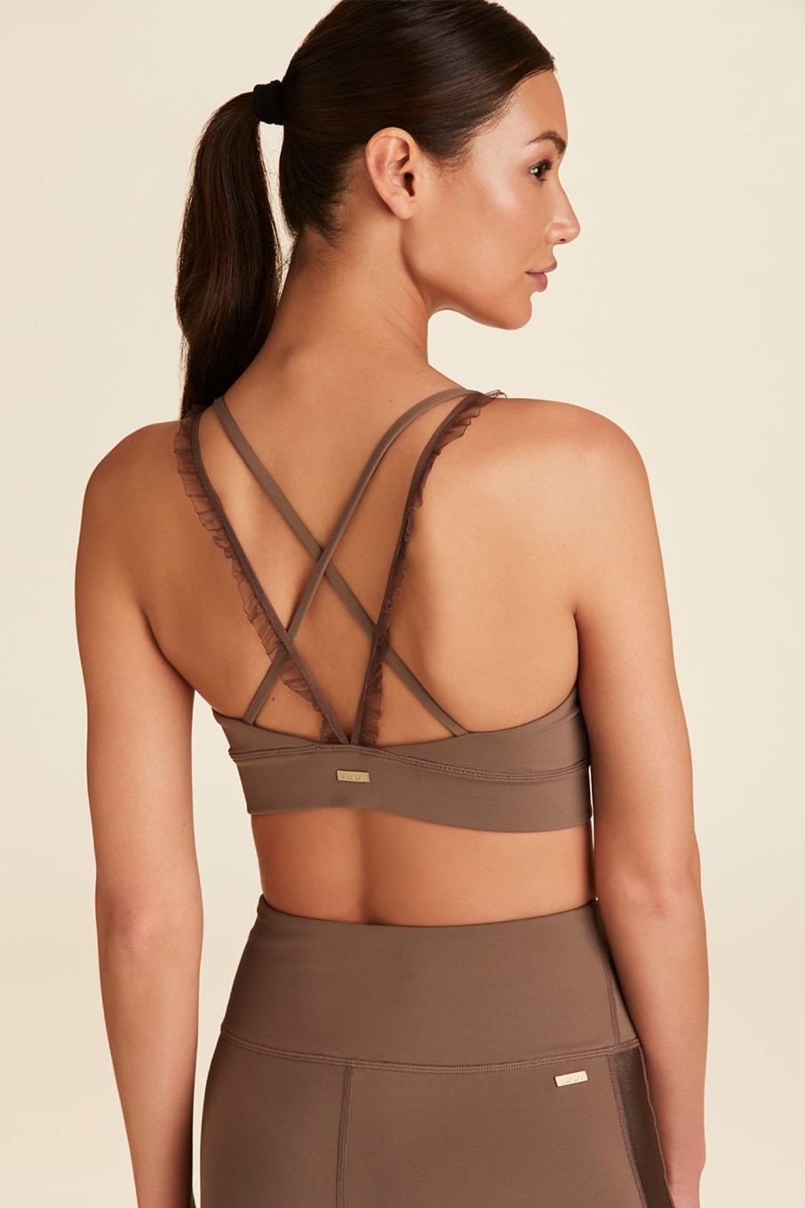 Women alala Active Tops | Alala - Ribbon Bra Light Brown