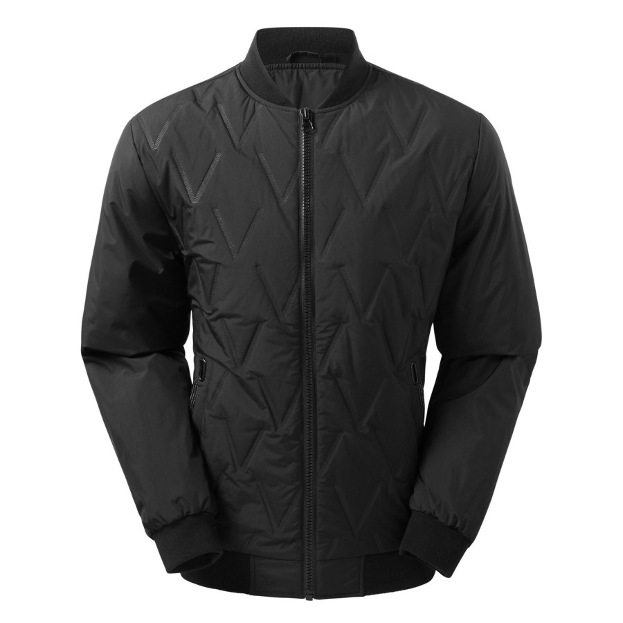 Men 2786 Coats & Jackets | 2786 - Mens Vector Molded Bomber Jacket Black