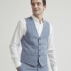 Men r.w. & co. Suits | Blue Checkered Suit Vest Medium Blue