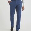 Men r.w. & co. Suits | Slim Fit Blue Wool Traveler Suit Pant Teal Blue-Sw