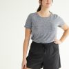 Women hyba Hyba Activewear | Stretch Woven Short - Hyba Black