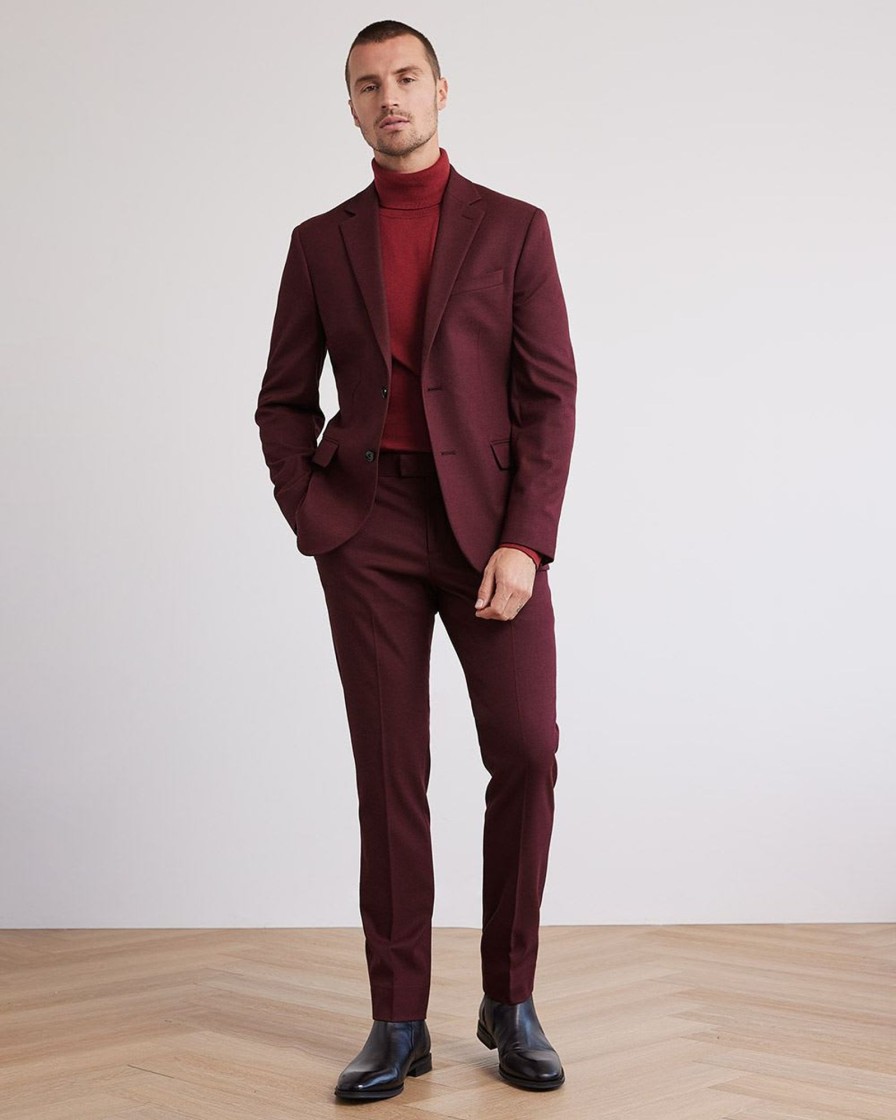 Men r.w. & co. Suits | Slim-Fit Brushed Suit Blazer Vineyard Wine