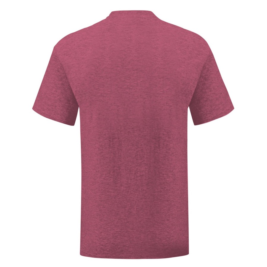 Men fruit of the loom T-Shirts | Fruit Of The Loom - Mens Iconic T-Shirt (Pack Of 5) Medium Red