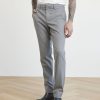 Men r.w. & co. Pants | Solid Slim-Fit Brushed Twill City Pant Light Grey