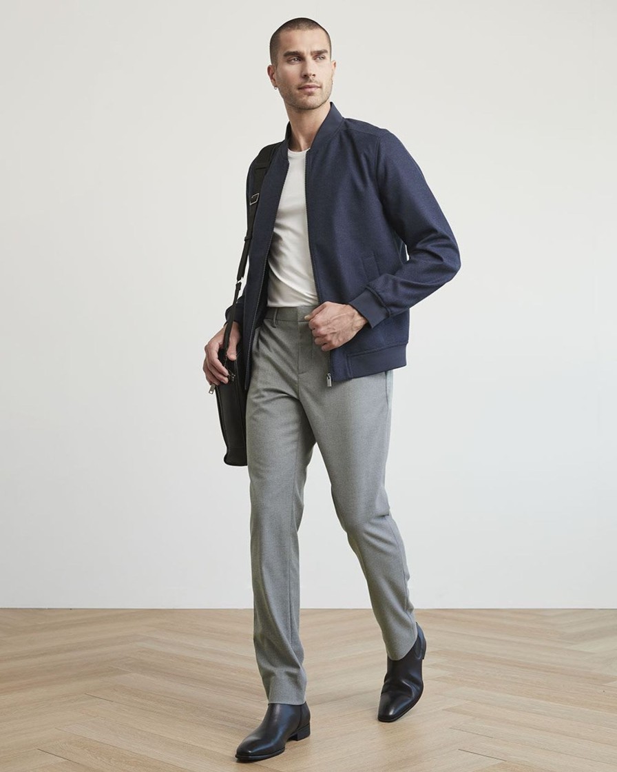 Men r.w. & co. Pants | Solid Slim-Fit Brushed Twill City Pant Light Grey