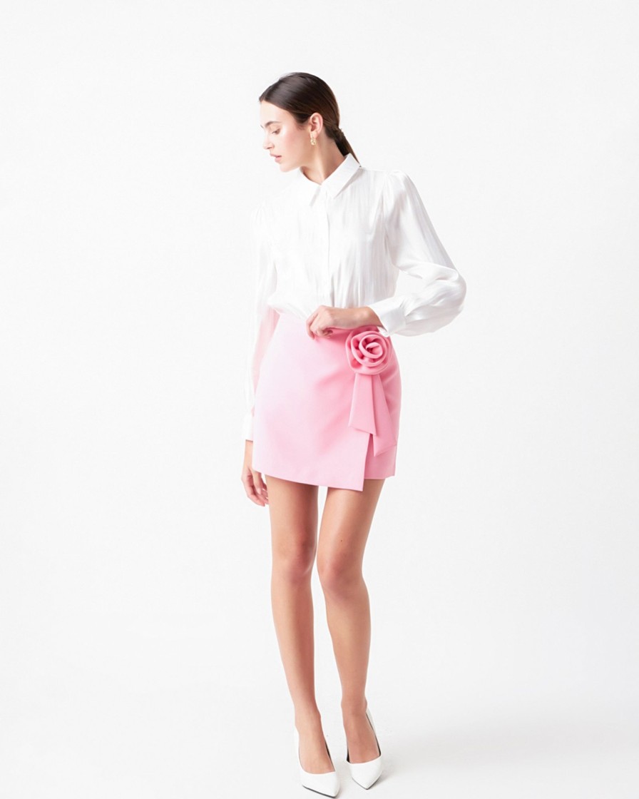 Women endless rose Skirts | Endless Rose- Corsage Mini Skirt Medium Pink