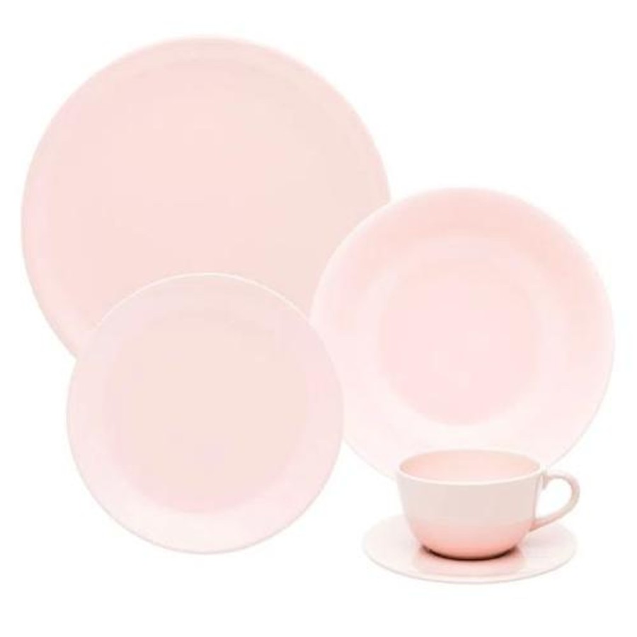 Home oxford | Oxford Unni Millenial 20 Pieces Dinnerware Set Service For 4 Light Pink