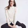 Women r.w. & co. Sweaters & Cardigans | Mix-Media Fooler Tunic With Shirt Collar Moonbeam Mix