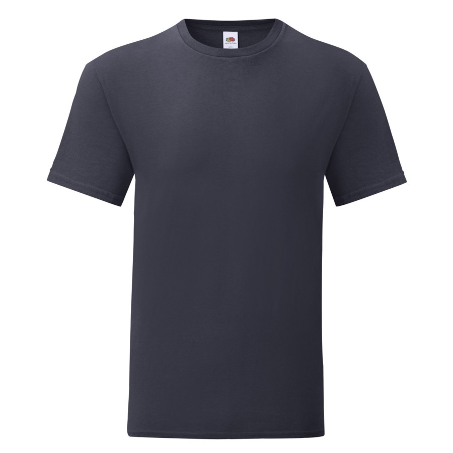 Men fruit of the loom T-Shirts | Fruit Of The Loom - Mens Iconic T-Shirt (Pack Of 5) Dark Blue