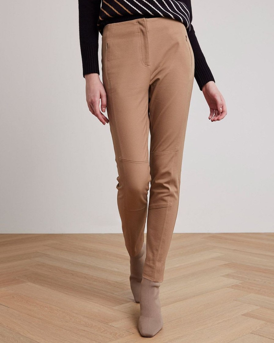 Women r.w. & co. Pants | High-Rise Legging Pant With Zipper Fly Woodsmoke