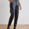 Women r.w. & co. Pants | Faux Leather High-Rise Tapered Cargo Pant Black