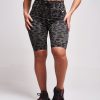 Women twill active Active Bottoms | Twill Active - Neva Recycled Leopard High Waisted Cycling Short - Grey Dark Grey