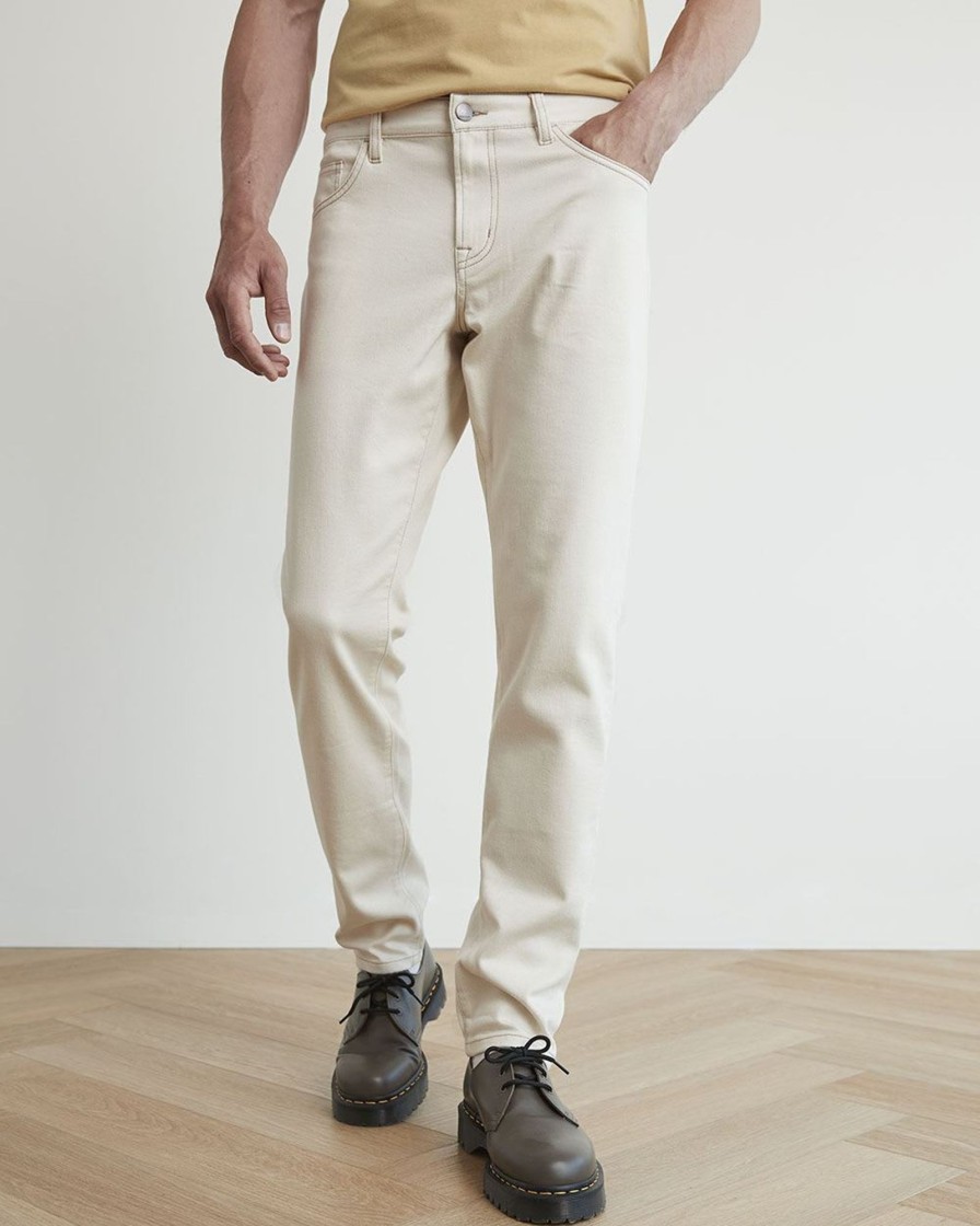 Men r.w. & co. Jeans | Ecru Slim Fit Jeans - 32" Cream