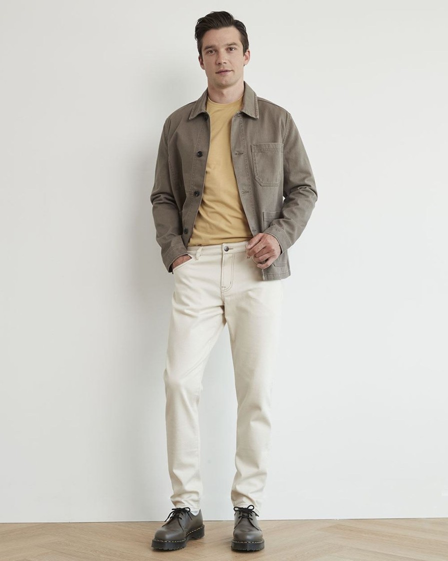 Men r.w. & co. Jeans | Ecru Slim Fit Jeans - 32" Cream