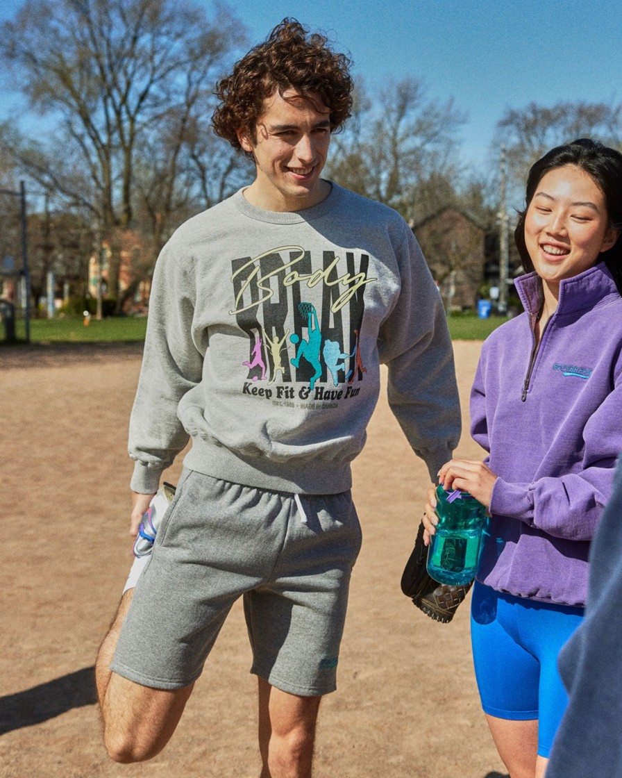 Men good for sunday Sweatshirts & Hoodies | Bodybreak Sport Oversized Crewneck Light Grey