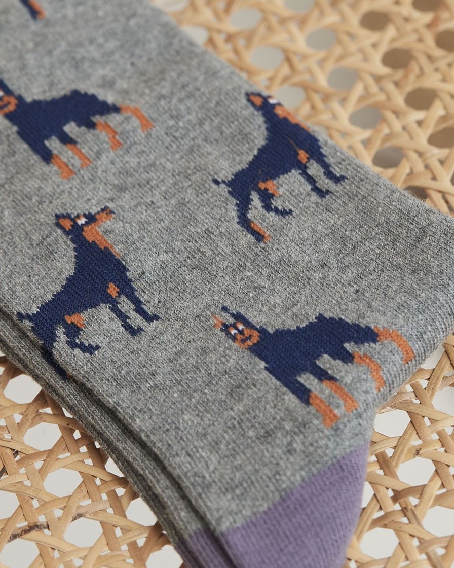 Men r.w. & co. Socks | Doberman Socks Medium Grey Heather