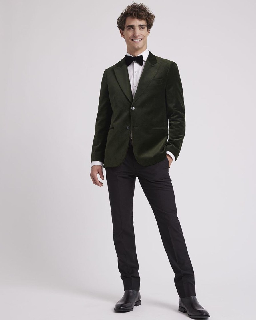 Men r.w. & co. Suits | Tailored-Fit Velvet Suit Blazer Khaki-