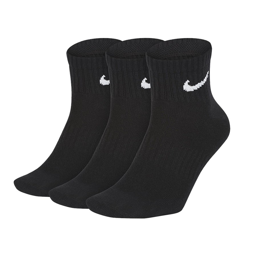 Men nike Socks | Nike - Everyday Ankle Socks (3 Pairs) Black