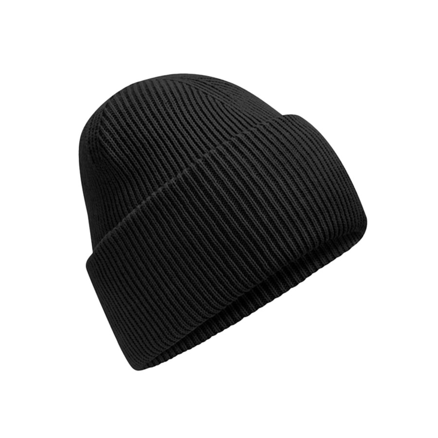 Men beechfield Scarves, Gloves & Hats | Beechfield - Unisex Adult Classic Deep Cuffed Beanie Black