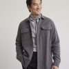 Men r.w. & co. Sweaters & Cardigans | Waffled-Knit Shirt Thunderstorm