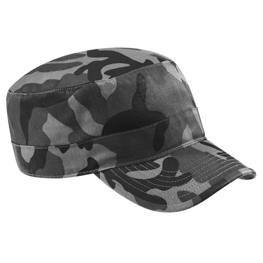 Men beechfield Scarves, Gloves & Hats | Beechfield - Camouflage Army Cap/Headwear Dark Grey