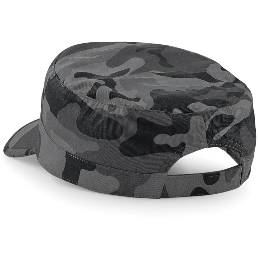 Men beechfield Scarves, Gloves & Hats | Beechfield - Camouflage Army Cap/Headwear Dark Grey