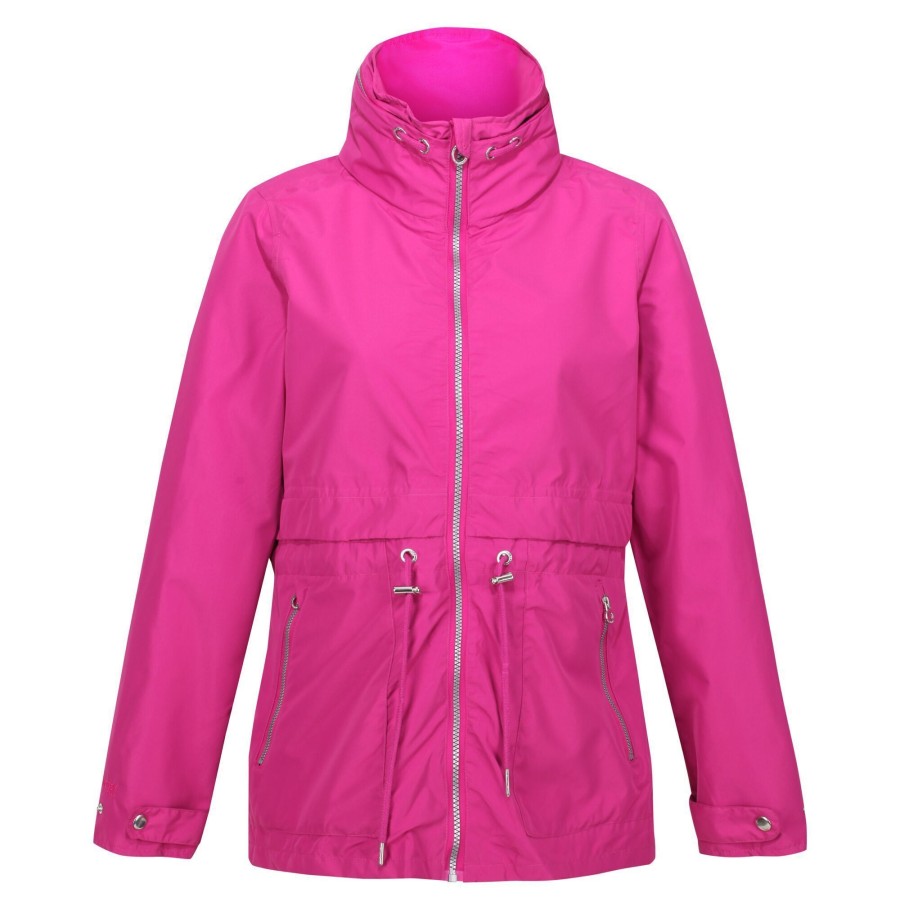 Women regatta Coats & Jackets | Regatta - Womens/Ladies Nadira Waterproof Jacket Light Pink