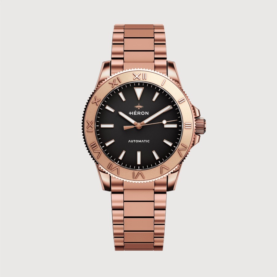 Men héron watches Watches | Heron Watches | Gladiateur Mmlxv, Rose Black Rose Gold