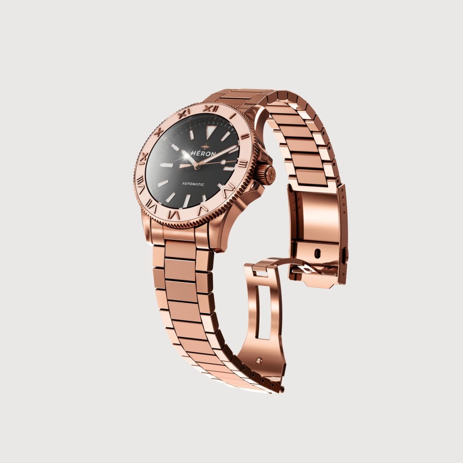 Men héron watches Watches | Heron Watches | Gladiateur Mmlxv, Rose Black Rose Gold