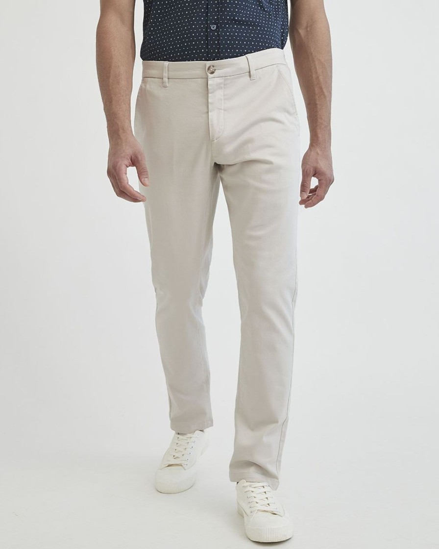 Men r.w. & co. Pants | Slim Chino Pants Silver Filigree