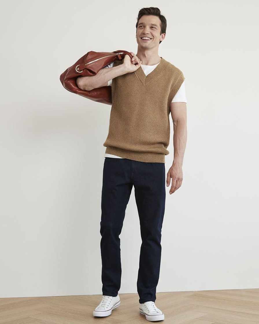 Men r.w. & co. Sweaters & Cardigans | V-Neck Solid Sweater Vest Maple Extract