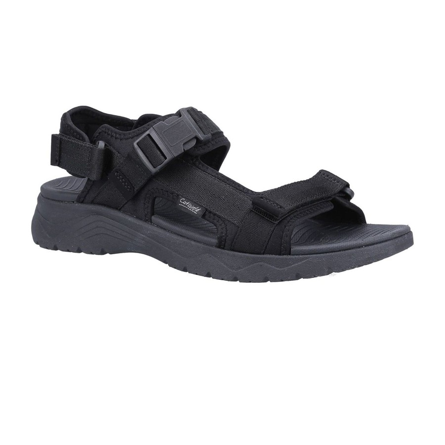 Men cotswold Shoes | Cotswold - Mens Buckland Sandals Black