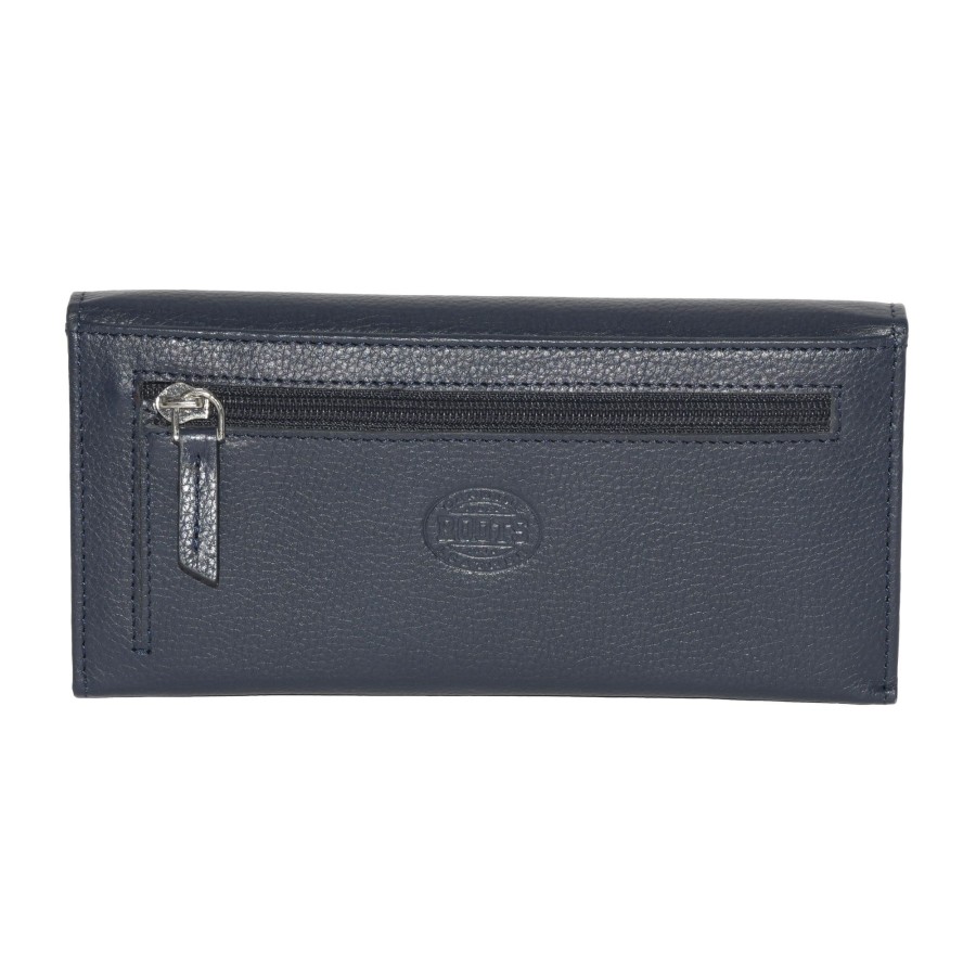 Women roots Bags | Roots Ladies' Expander Clutch Wallet Dark Blue