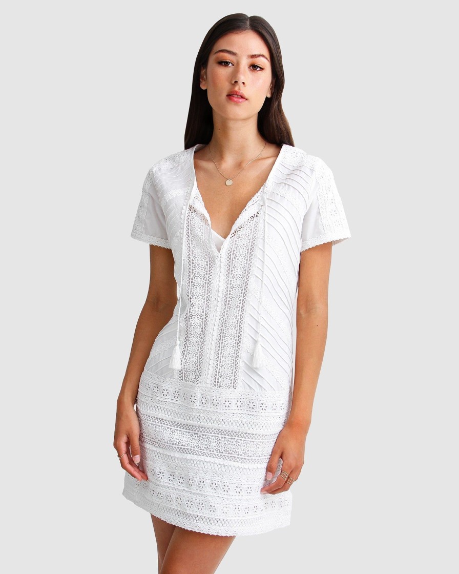 Women belle & bloom Dresses & Jumpsuits | Belle & Bloom Summer Forever Mini Dress White